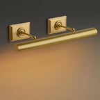 Picture Light, 30 in Hardwired Picture Lights for Wall, Dimmable Wall Sconces Poster Light, Brass 4 Lighting for Paintings Frames Art Display Gallery Bedroom Living Room No Bulbs