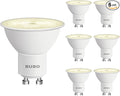 BUBO GU10 LED Bulb 6W Equivalent 50W, 2700K Soft White 650 Lumens, Non-Dimmable GU10 Bulb Replacement for Track Lighting, MR16 LED Bulb for Kitchen, Range Hood, Living Room, Bedroom, 6 Pack
