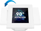 Mount-It! Anti-Theft Tablet Kiosk, Locking Tablet Enclosure with Counter Top and Wall Mount Base, Universal Enclosure for iPads Gen 7, 8, 9 and 10, iPad Pro, iPad Air, White