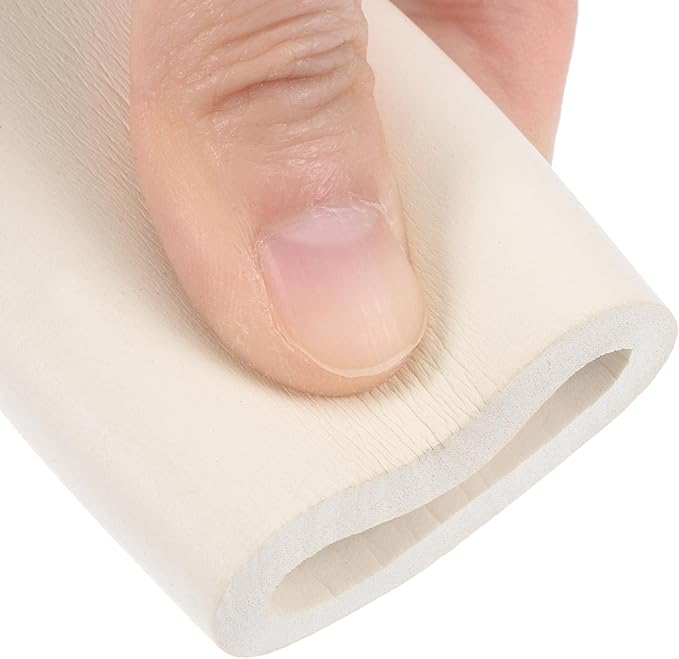 uxcell Foam Tubing for Handle Grip Support, 27mm ID 37mm OD 1m Length White