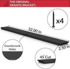 The Original Granite Bracket Flat Wall Aluminum Countertop Support Bracket (32) American Made Aluminum, Countertop Support, Kitchen Projects, Outdoor Projects, Commercial Spaces, DIY Home Renovations