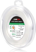 Chanzon 2:1 Ratio 5/16" (8mm) Heat Shrink Tubing 8Ft Roll (2.5M Total Length) Clear/Transparent Polyolefin Sleeving Wrap Shrinking 2 to 1 1pcs