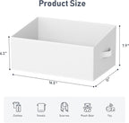 DIMJ Closet Storage Bins 6 Pack - Fabric Storage Baskets for Shelves, Large Clothes Organizers with Handles, Trapezoid Shelf Organization Storage Cubes for Purse, Toys, Books, Towel, Clothes