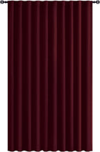 Hiasan Christmas Room Divider Curtains Blackout Patio Sliding Door Curtain Privacy Room Thermal Insulated Noise Reduction Panel with Back Tab & Rod Pocket for Glass Door (80 x 84 Inches, Burgundy)