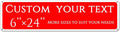 custom street sign,Create Your Own Sign,reflective,double-sided,Aluminum Weatherproof Metal Sign Multiple Sizes, Customize for Office, Business, Workplace, office, Home, Delivery Signs(6 * 24 Inch)