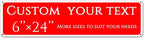 custom street sign,Create Your Own Sign,reflective,double-sided,Aluminum Weatherproof Metal Sign Multiple Sizes, Customize for Office, Business, Workplace, office, Home, Delivery Signs(6 * 24 Inch)
