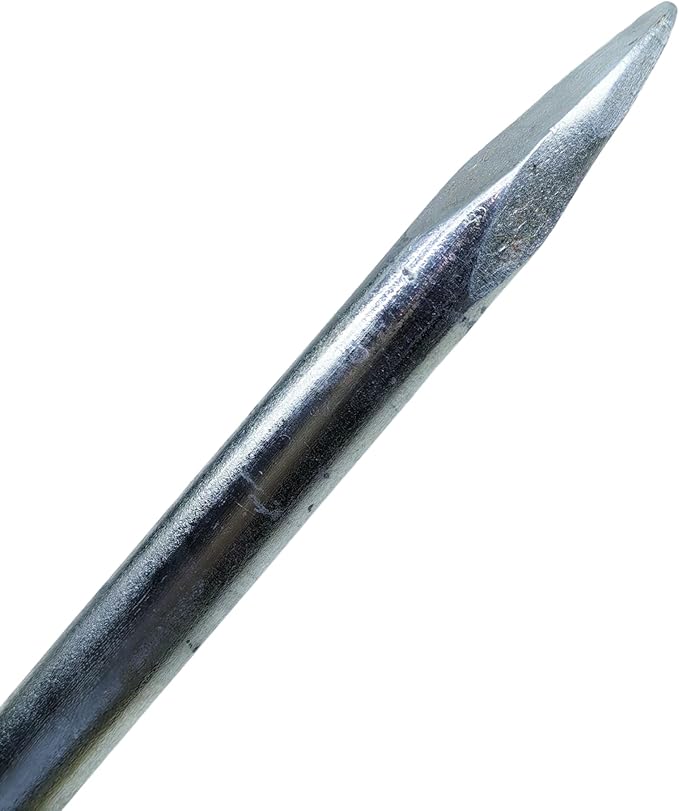 Double Head Tent Stakes - Heavy Duty 1045 Steel Heat-Treated Ground Spikes, Forged Geometric Sharp Tips for Stronger Hold, 0.79”(20mm) Diameter, 4-Pack (24 in)