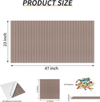 Large Felt Bulletin Board 23x47 Inch, 8pcs Peel and Stick Felt Wall Tiles Modern Push Pin Board for Wall Organization