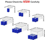 6 Pcs Clear Acrylic Boxes for Display as Buffet Risers and Stands, Food Risers for Party, Table, Stands, including 8", 7", 6", 5", 4", 3" (Small, 6Pcs, Clear)