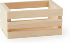 Make Market 5" Wooden Crate - Unfinished Wood Crate for Storage, Decorative Display, Arts & Crafts, Made of 100% Cedar - Bulk 24 Pack