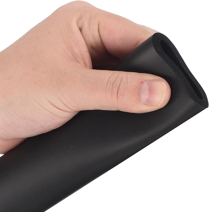 uxcell Foam Tubing for Handle Grip Support,25mm(1") ID 35mm(1 3/8") OD 0.3 Meter/1ft Length Black