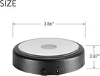 IFOLAINA LED Light Base Multicolor Round Display Stand for Crystal Art Lighted Base for 3D Glass Led Display Base Pedestal Plate Décor