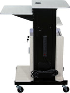 OEF Furnishings Premium Plus Presentation Cart with Storage Cabinet