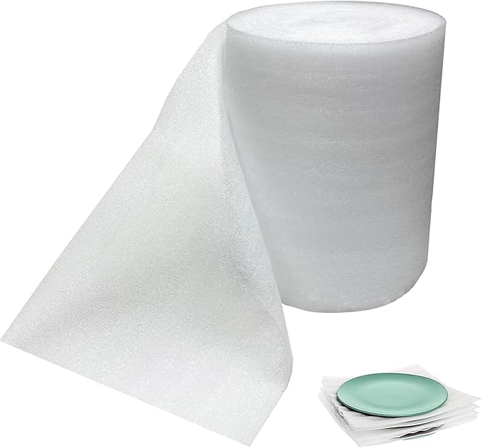 Packing Foam Roll for Moving 10 Inch Wide x 100FT Cushion Foam Wrap Roll for Moving Supplies and Fragile Items