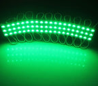 REXTiN Super Bright 200pcs 3 LED Module Green 5630 5730 SMD 40-45LM Per led Waterproof Decorative Light for Letter Sign Advertising Signs with Tape Adhesive Backside
