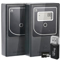 Smart Counter Retail People Counter - Infrared & Wireless, Battery Operated, Hourly & Daily Statistics with Data Storage, Easy to Install, Upgraded, Black