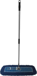Heavy-Duty Industrial Closed-Loop Dust Mops - 6 Pack (Blue) - 24 Inch