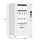 KoolMore 45 in. Commercial Freezer Ice Cream Vending Machine with 44 Slots, Ample 49 in. Touch Display, Bill Acceptor and Credit Card Reader in White