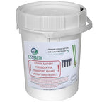 Primary Lithium Battery Recycling Container - 1 Gallon, Battery Disposal Bin with Lid That Holds up to 13.2 lbs Batteries - Recycling Pail with Cardboard Box
