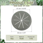 PATIKIL Desk Grommet 3-3/16", 4 Pcs Round Cable Grommet Cord Hole Cover with Adhesive Tape Flexible Table Wire Organizer for Office Home Table Countertop, Gray