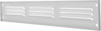 Repa Market 12x2 Inch Air Vent Cover/White Galvanized Steel Louvered Grill Cover with Mesh Screen/Wall or Ceiling Vent/Durable Flush Mount HVAC Register for Indoor and Outdoor Ventilation