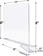 Sorbus 4 Acrylic Shelf Dividers for Shelves, Great Organizer for Clothes, Linens, Purse Separators, Versatile for Closets, Kitchen Cabinets, Bedroom (4-Pack)