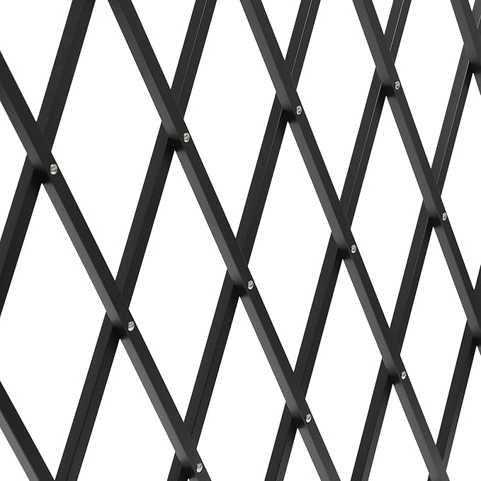Single Folding Security Gate 4.27'H x5.91'W Iron Accordion Security Gate Flexible Expanding Security Gate 180° Rolling Barricade Scissor Door with Padlock for Entry Security, Garage, Warehouse