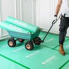 39" x 100' Heavy-Duty Temporary Floor Protection for Construction & Renovation, Green, Surface Protection Film for Hardwood Floors, Tile&Hard Paint Protection. (H-300G 39" x 100')