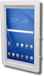 TABcare Security Anti-Theft Acrylic VESA Enclosure for Amazon Fire 7 2022 with Free Wall Mount Kit (White, Fire 7 2022)