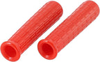 2Pcs Wheelbarrow Rubber Handles Replacement, Anti-slip Handle Grip Covers Weatherproof Handles Non-Slip Round Tubes for Garden Carts(114x16mm Red)