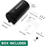 Professional 750ml Automatic Wall-Mounted Soap Dispenser with Anti-Corrosion Coating (Matte Black Stainless Steel)