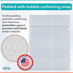 White Large Poly Bubble Mailers 9.5x14.5 inch #4 | Self Seal Padded Envelopes Cushioned Bubble Mailer | Usable Size 9.5x13.5 | WaterProof | Lightweight mailing Shipping Bags | 100 Pack Bulk | USA Made