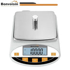 Bonvoisin Lab Scale 500gx0.01g Digital Precision Analytical Balance - High Precision Electronic Balance for Jewelry, Kitchen, Scientific, and Laboratory Use
