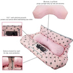 Shopping Cart Cover for Baby/Toddler with Supportive seat positioner, Cozy High Chair Cover, Pink