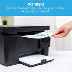 LD Products Compatible Continuous Labels Replacement for Brother DK-2210 (1.1 in x 100 ft) Works with QL Printers 1050, 1050N, 1060N, 500, 550, 570, 570VM, 580N, 650TD, 700, 710W (10 Rolls)