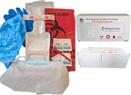 Bodily Fluid Clean Up Kit & Vomit Clean Up Pack - Be OSHA Compliant | Bloodborne Pathogen Pack |Comprehensive First Response Spill Kit| Ideal for Schools, Restaurants & Retirement Homes
