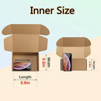 MEBRUDY 9x6x4 Inches Shipping Boxes Pack of 25, Small Corrugated Cardboard Box for Mailing Packing Literature Mailer