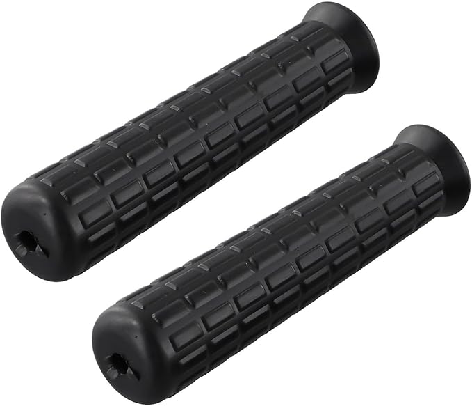 2Pcs Wheelbarrow Handle Covers 12-32mm Rubber Grip Sleeves Non Slip Garden Cart Handles Shock Absorption Black(122 x 32mm)