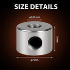 12pcs Set Screw Collars 2.05mm Bore Shaft Collars Screw Style, 7mm OD, 5mm Width, Landing Gear Collar Wheel Stopper for Automotive and Industrial Use