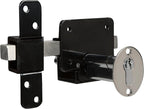 GateMate Long Throw Gate Lock, Euro Profile Keyed Alike Gate Lock for Sheds, Gates & Garage Doors, Keyed Both Sides, 316 Stainless Steel, for Wooden Gates & Doors Up to 2” (50mm), 5 Keys