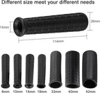 Rubber Handles for Wheelbarrow, 8-42mm Inner Diameter Wheelbarrow Handles Fit Most Wheelbarrows, Wheelbarrow Handle Grips Replacement(114 x 14mm)