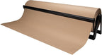 IDL Packaging 48" Kraft Paper Roll Dispenser & Cutter for Rolls up to 48" Wide and 9" in Diameter - Tabletop Reinforced Steel Paper Holder with a Cutter for Kraft, Butcher and Freezer Papers
