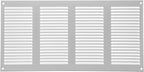 Repa Market 5-Pack Air Vent Cover 16x8 Inch (Outer Dimensions) White Galvanized Steel Louvered Grill Cover with Mesh Screen/Wall or Ceiling Vent/HVAC Register for Indoor and Outdoor Ventilation