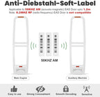 5000 Pieces of 58 kHz Acousto-Magnetic (AM) Security Tag Labels, Compatible with 58 kHz EAS Systems. Features Simulated Barcodes
