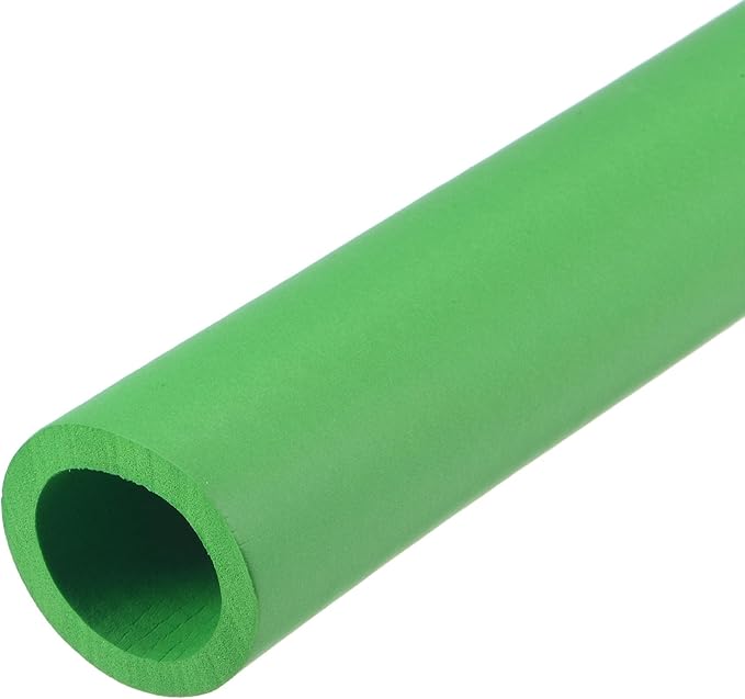 uxcell Foam Tubing for Handle Grip Support, 25mm ID 35mm OD 1m Length Green