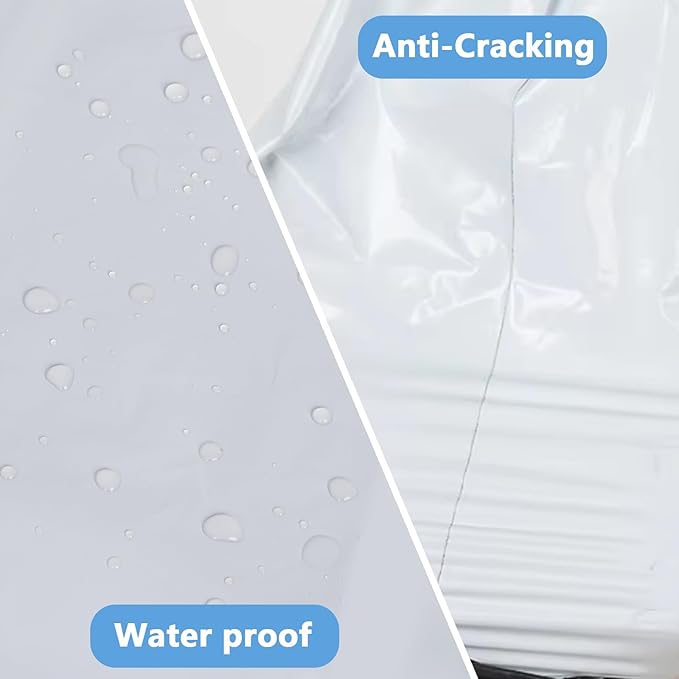 100pcs 14.5x19" White Poly Mailers - Heavy Duty Self Seal Shipping Bags, Waterproof for Clothing, Small Business Mailing