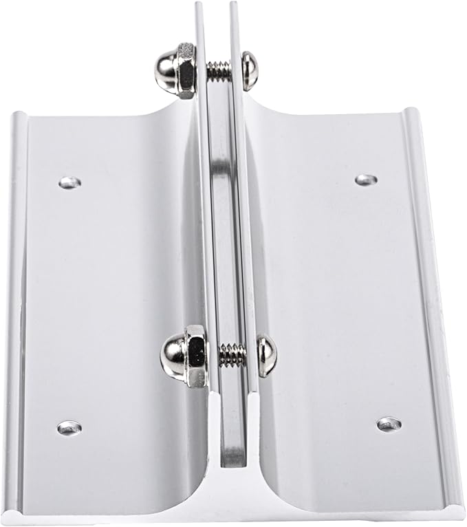 Aluminum Corridor Sign Holder, 10 Pack Direct Sign Mount Bracket, Design for Restroom, Conference Room Classic Silver Signs - 4" Length, 1/8" Substrate - Easy to Install