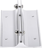 Aluminum Corridor Sign Holder, 10 Pack Direct Sign Mount Bracket, Design for Restroom, Conference Room Classic Silver Signs - 4" Length, 1/8" Substrate - Easy to Install