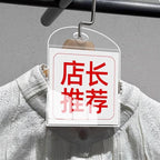 10 Pack Label Holder Price Tag Displays Sign Holder Data Card Holder Ads Display Stand for Retail Store Clothing Price Tag (L 100*100*55mm/3.94*3.94*2.17inches)