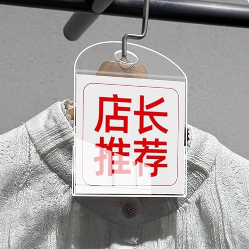 10 Pack Label Holder Price Tag Displays Sign Holder Data Card Holder Ads Display Stand for Retail Store Clothing Price Tag (L 100*100*55mm/3.94*3.94*2.17inches)